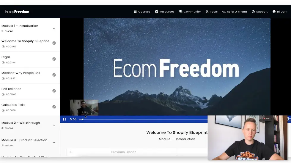 Ecom Freedom Shopify Blueprint Deep Dive - 0 To $100K/Month Shopify Case Study 005