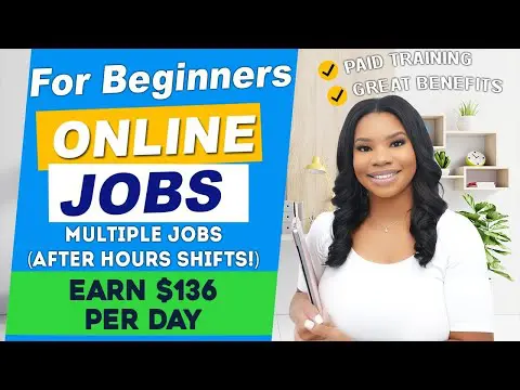 3 Beginner-Friendly Work From Home Jobs That Pay Up To $136/Day! (After Hours Shifts Available)