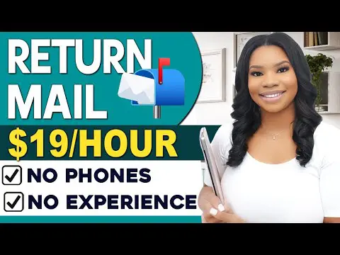 HURRY! No Experience Needed - Make $19/hr Easy Work-From-Home Job! Return Mail - No Phones