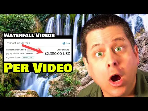Make $970 A Day Posting Waterfall Videos On Youtube [No Face Videos - I Tried It]