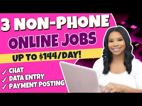 ? 3 Non-Phone Work From Home Jobs That Pay Up to $144 Per Day!