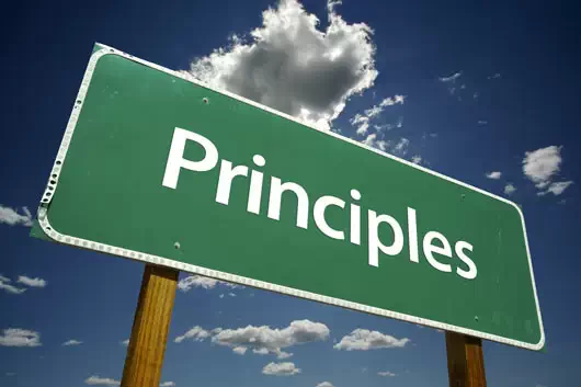 What are the characteristics of a principled person?