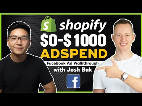 Shopify: Facebook Ads Tutorial - From Zero To $1000/Day In Adspend